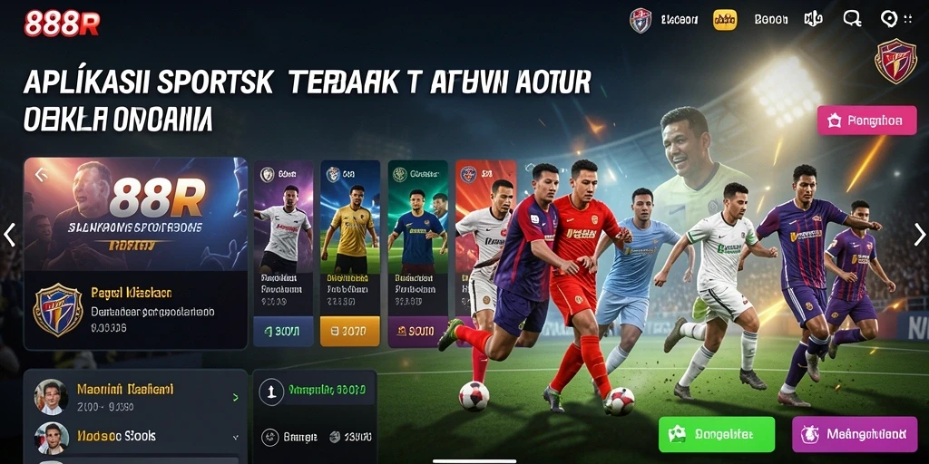 Tampilan gameplay menarik dari aplikasi Sportsbook 888R.