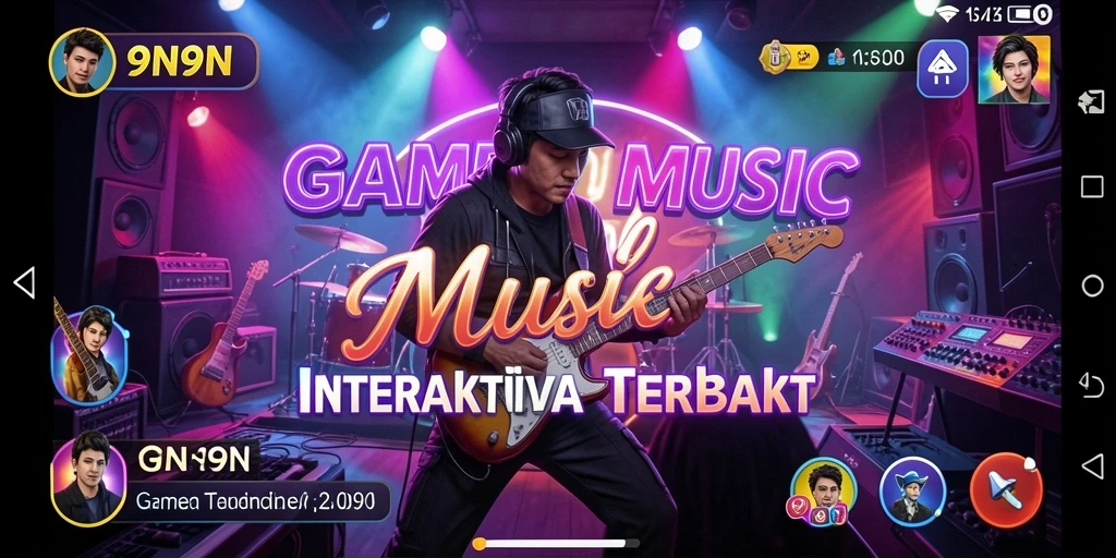 Gameplay seru 9N9N dengan visual yang menarik.