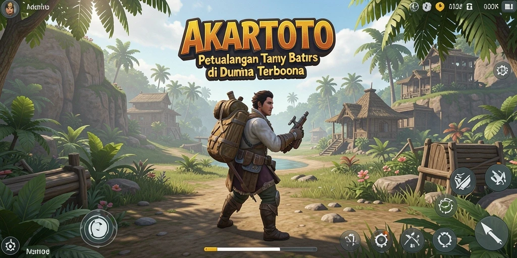 Tangkapan layar gameplay <strong>AKARTOTO</strong> yang menunjukkan petualangan seru di dunia terbuka.