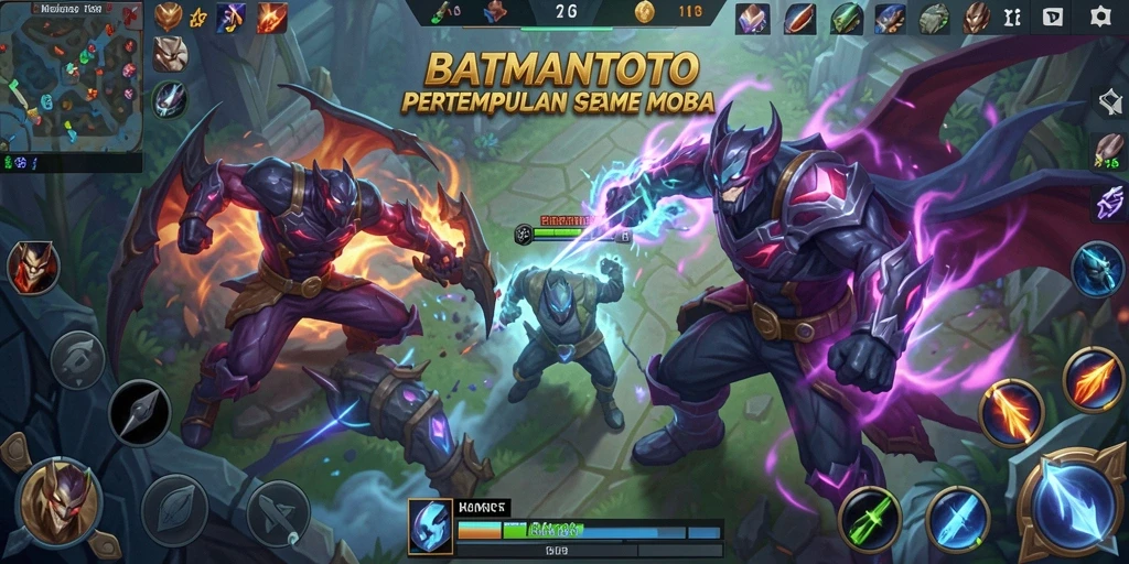 Gameplay MOBA yang mendebarkan di dalam BATMANTOTO.