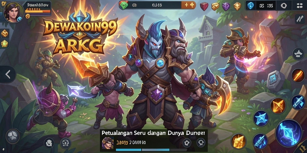 Screenshot gameplay DEWAKOIN99 yang menampilkan pertarungan seru.