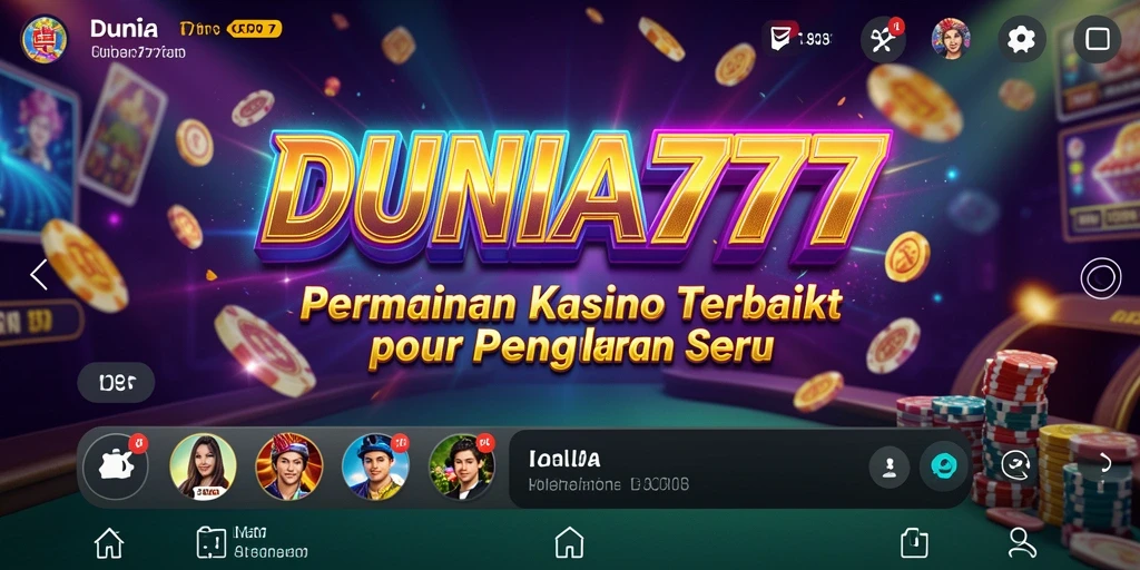 Tampilan menarik dari permainan slot di DUNIA777.