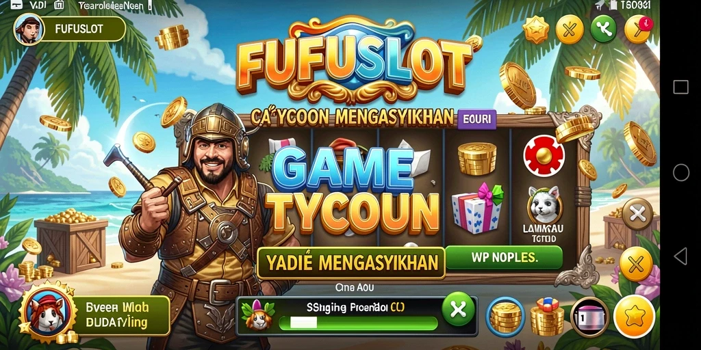 Tampilan gameplay FUFUSLOT yang menarik dan penuh warna.