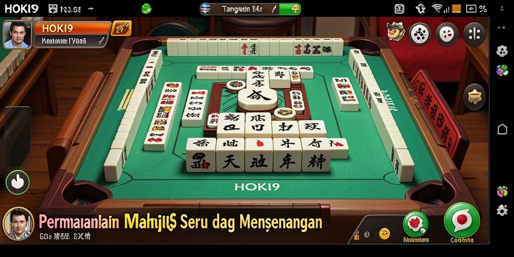 Tampilan permainan Mahjong yang menarik dan menantang di HOKI9.