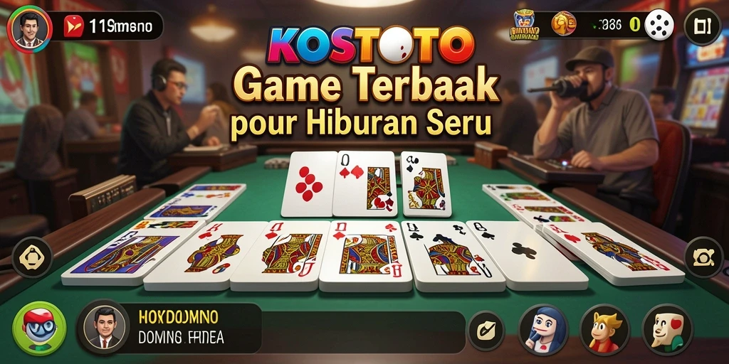 Tampilan permainan Domino KOSTOTO yang menarik dan interaktif.