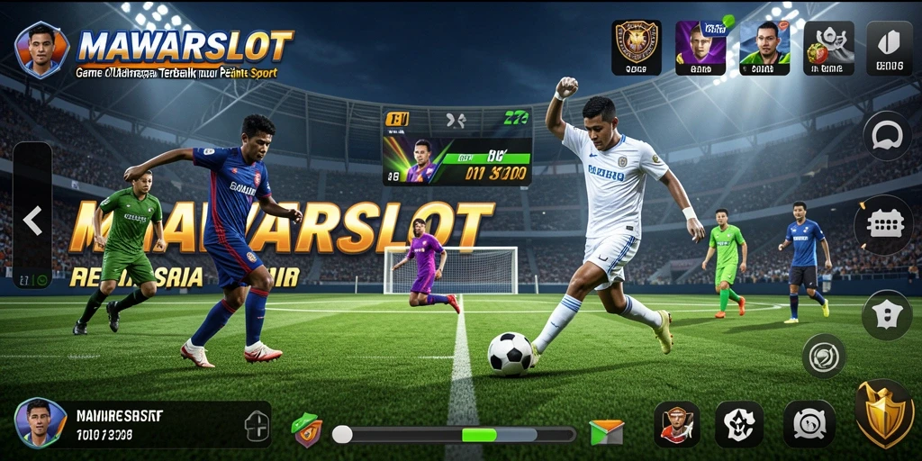 Menampilkan gameplay seru MAWARSLOT dalam pertandingan olahraga.