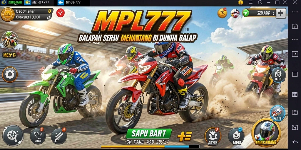 Tampilan gameplay balapan yang memukau dan mendebarkan di MPL777.