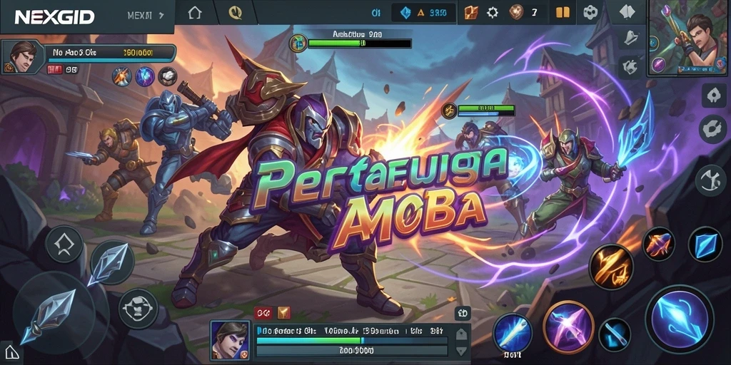 Tampilan gameplay seru dalam pertempuran tim di NEXGID.