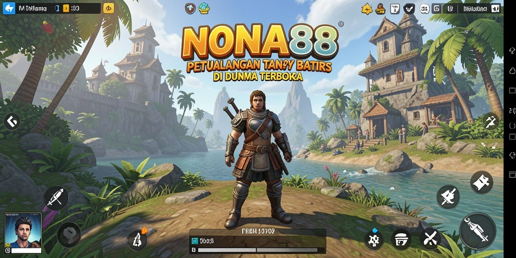 Gameplay NONA88 menampilkan petualangan seru di dunia terbuka yang luas.
