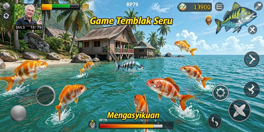 Tampilan screenshot dari gameplay Tembak Ikan RP79 yang mendebarkan.