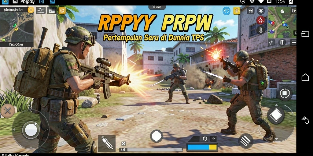 Tampilan gameplay seru RPYYY dalam pertempuran TPS.