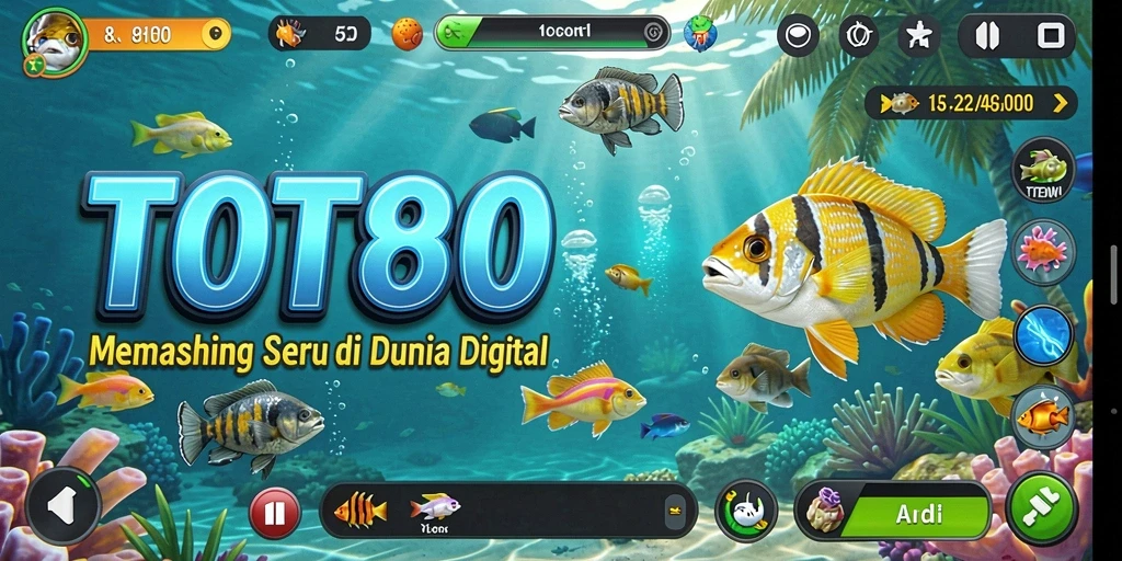Tampilan gameplay TOTO80 yang menakjubkan saat menangkap ikan di laut.