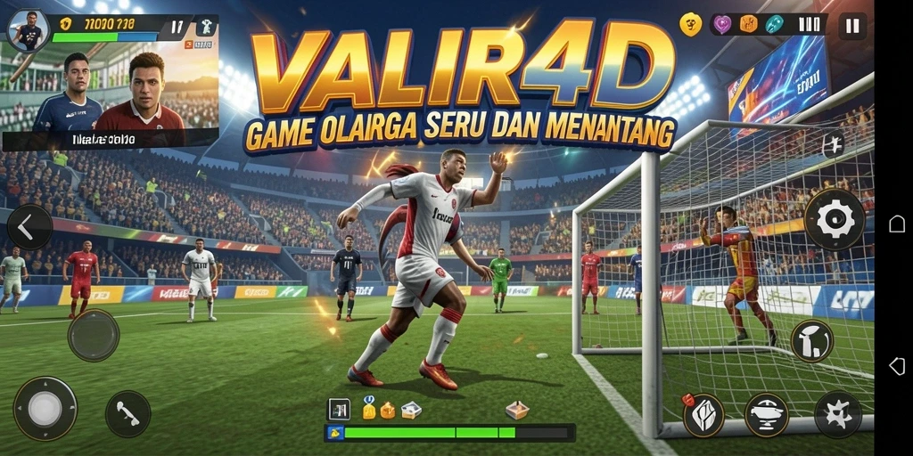 Screenshot utama VALIR4D yang menampilkan keseruan gameplay olahraga.