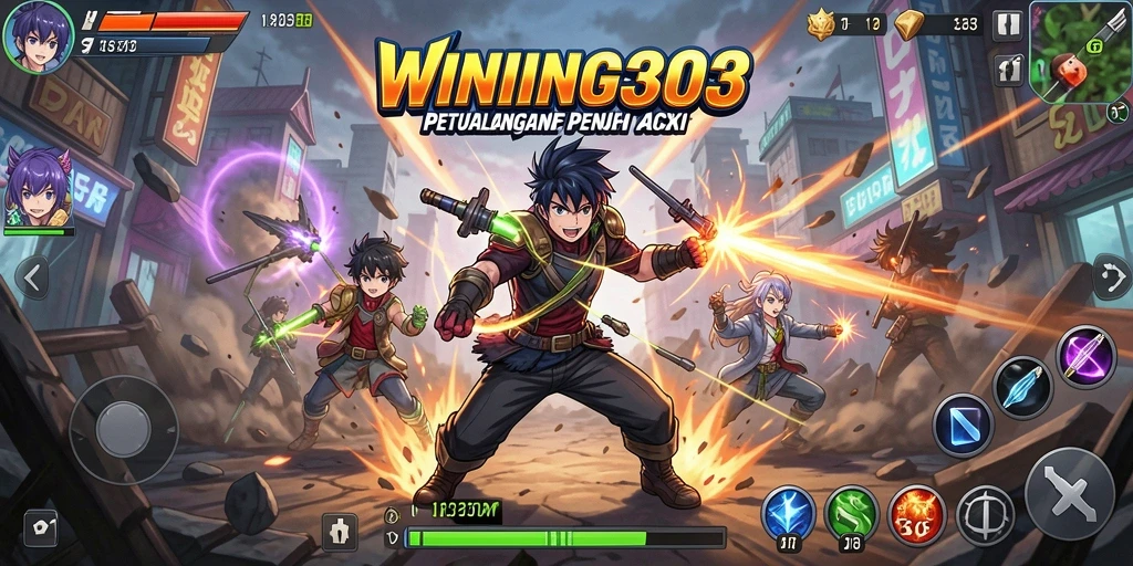 Screenshot yang menampilkan aksi gameplay seru dalam WINNING303.